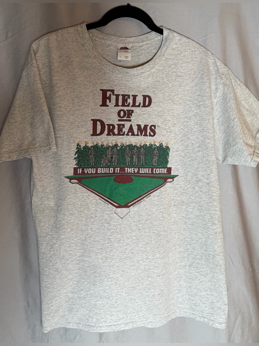 Field of Dreams Mens Souvenir Graphic Tee - Gray- L